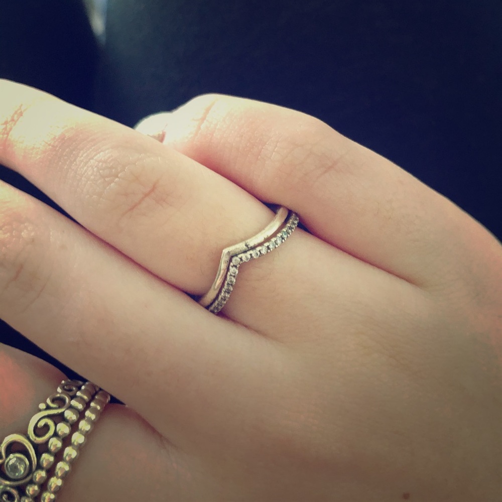 two pandora rings
